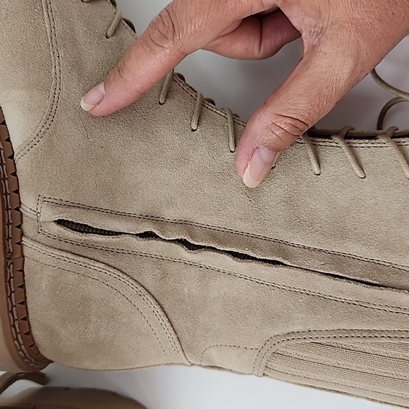 Sam Edelman Lex Sesame Lace Up Boots - Picture 16 of 17